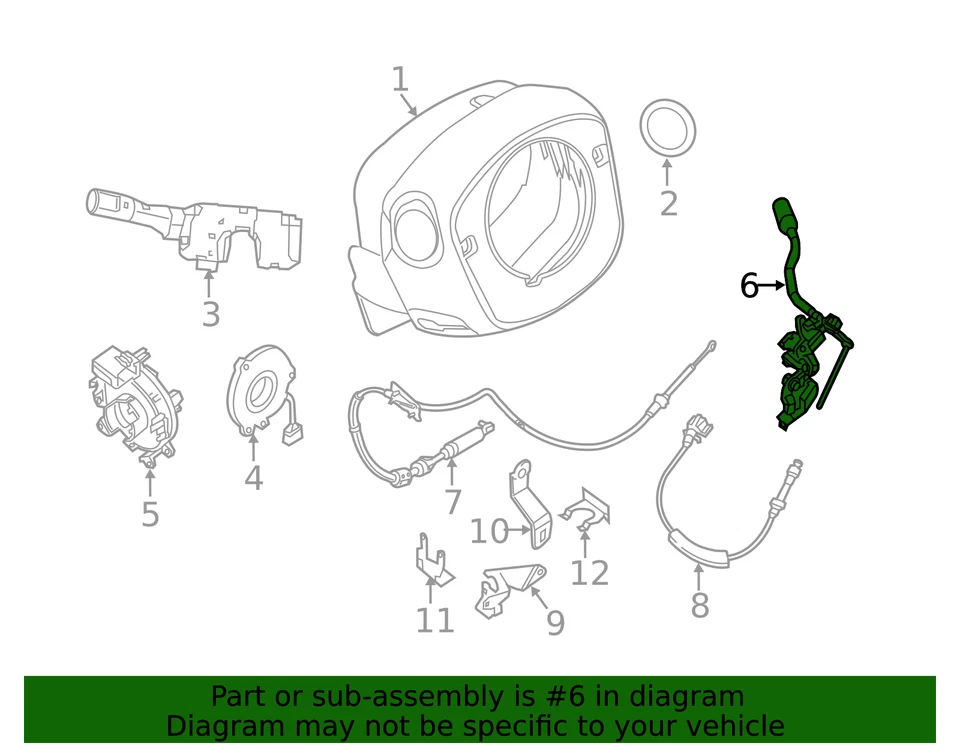 Genuine Nissan Gear Shift Assembly 34101-1PA0A - Image 3 of 4