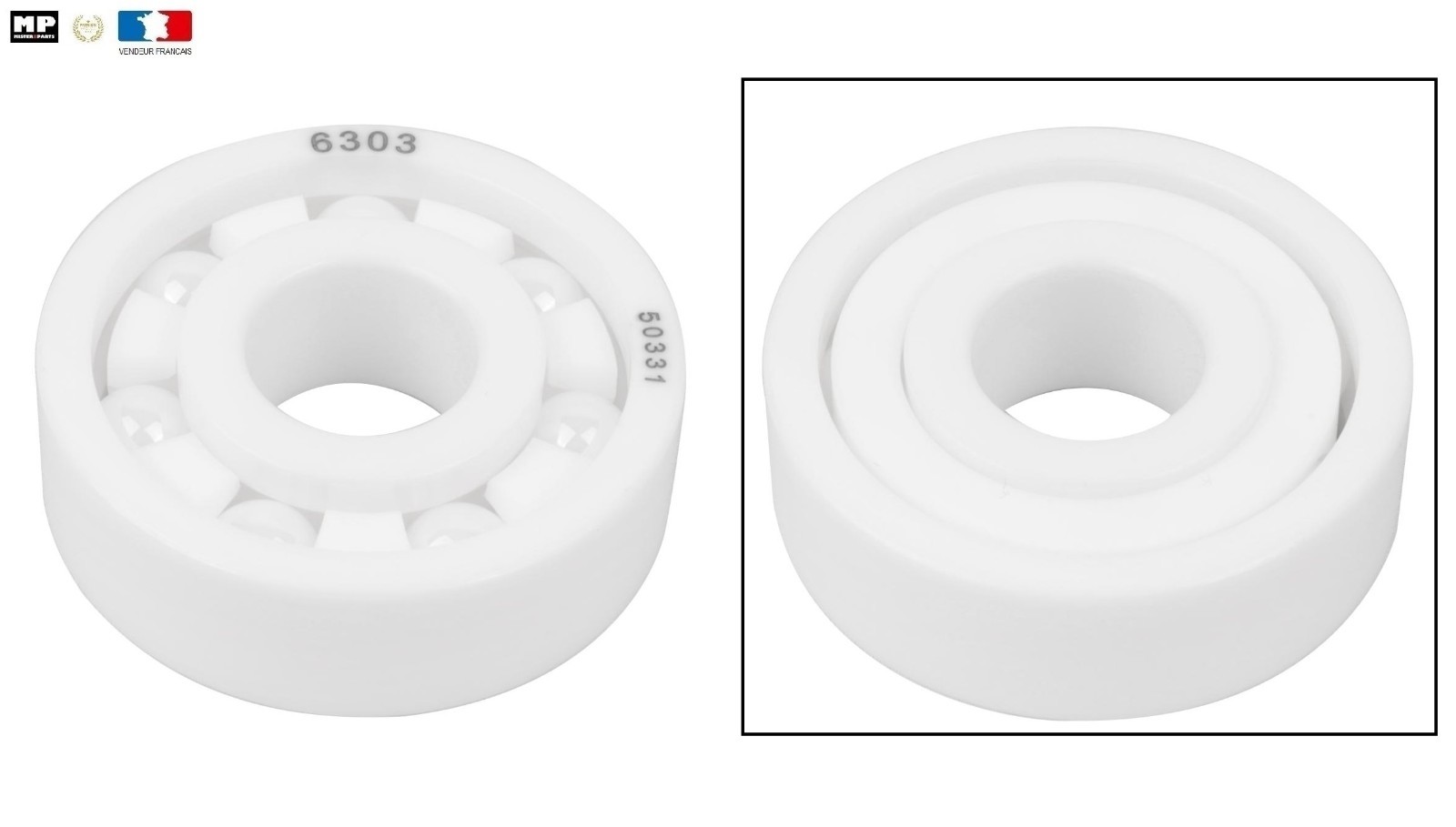Roulement d'embiellage 6303 ceramique rsm 17x47x14 pour moteur Minarelli 50 AM6