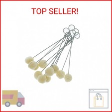 50 Pieces Wool Daubers Ball Brush Leather Dye Dauber Dyeing Applicator with Meta