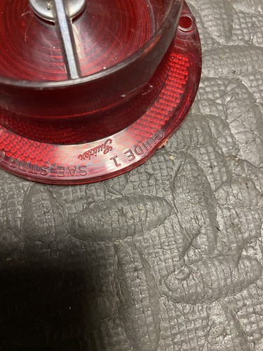 Vintage 1963 Chevrolet Impala Brake Light Lens Cover - Guidex SAE STDB 63 - Picture 4 of 9