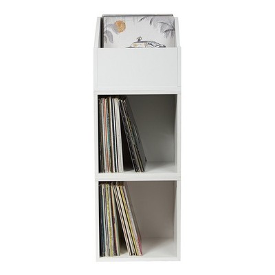 Record Box - Vinyl Record Storage - Schallplattenturm (2x110 & 1x100) White