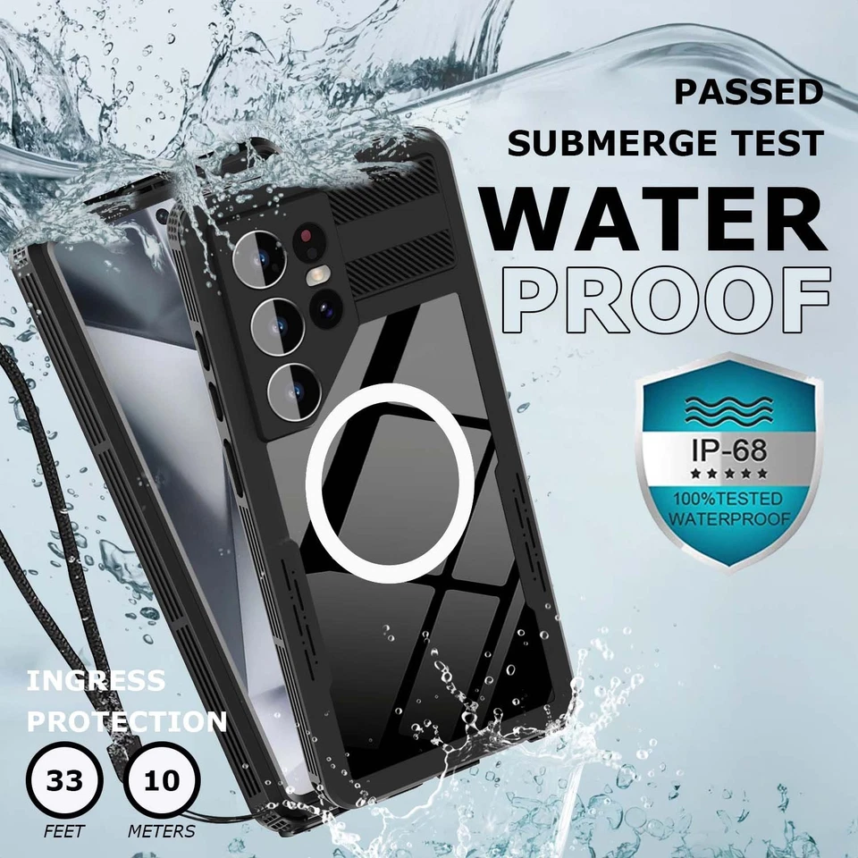 For Galaxy S24 Ultra S24/ Plus Case Waterproof Shockproof Screen Protector Cover - Image 3 of 4