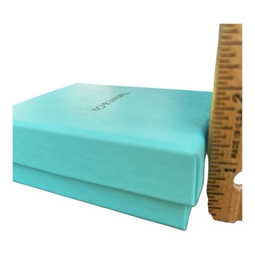 Tiffany & Co. EMPTY Jewelry Gift Box Blue 3.75” X 3” x 1.5” With Cotton - Picture 8 of 9