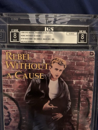 Graded & Sealed Rebel Without A Cause James Dean VHS 8 Near Mint IGS - Picture 2 of 6