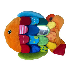 Melissa  Doug Flip Fish Baby Toy   Crinkle  Squeak Sensory Plush   NEW