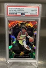 2020-21 Panini Select Anthony Edwards Red White Green Cracked Ice Rookie PSA 10