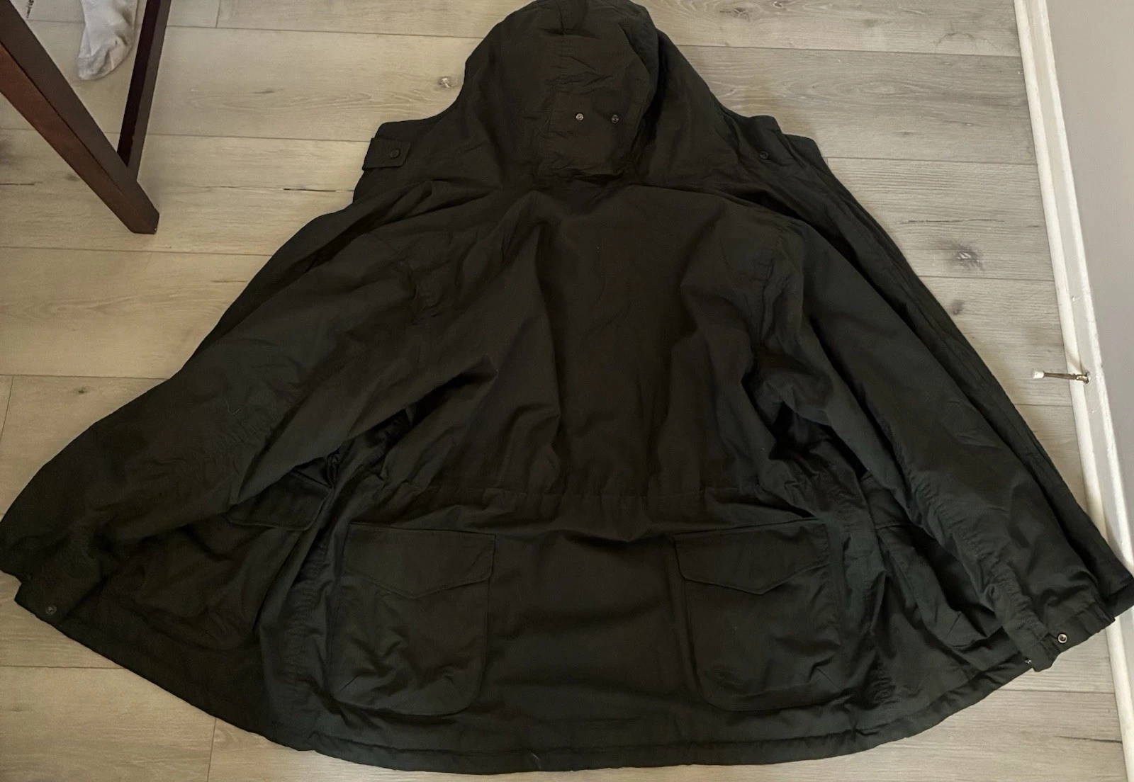 Uniqlo x Engineered Garments PUFFTECH Utility Parka Jacket Mens XL Olive Green - product detail image 4