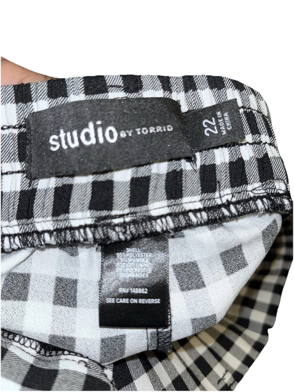 Studio TORRID 22 Retro Gingham Bombshell Skinny T… - image 4