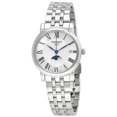 Tissot T-classic Quartz Carson Premium Lady Moonphase Watch T1222231103300