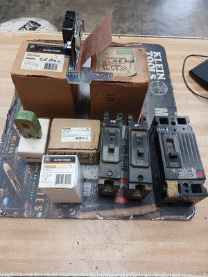 LOT OF MISC GE, FURNAS, ITE BREAKERS, CONTACTS, COILS