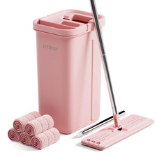 Microfiber Wet Flat Mop and Bucket Set for Home