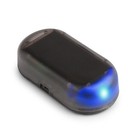 Solar Power Dummy Car Alarm Blue Led Light Simulate Imitation Security System.