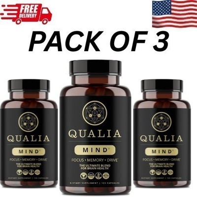 1-3 pack Qualia Mind Brain 2.0 Supplement Nootropics - 120 Cap - New US.....