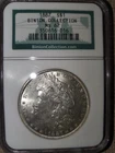 NGC BINION COLLECTION BU BRILLIANT UNCIRCULATED 1887 MORGAN SILVER DOLLAR-SEP669