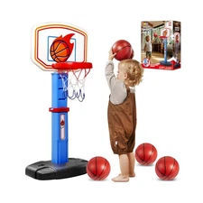 JOYIN Toddler Basketball Hoop Indoor, Adjustable Basketball Goal fo... Fast Ship