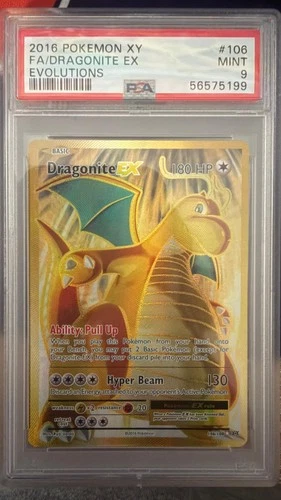 Dragonite EX 106/108 Evolutions Pokemon PSA 9