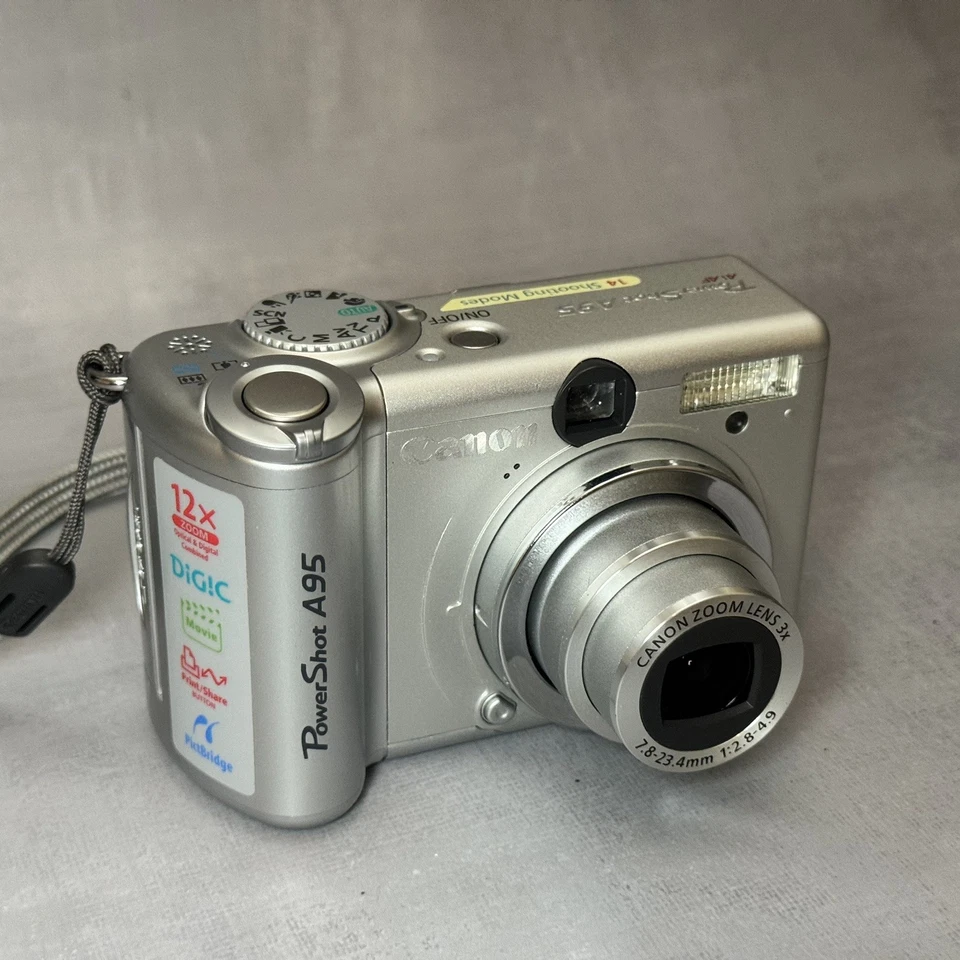 Canon PowerShot A95 5.0MP Digital Compact Camera 1GB CF Card IMMACULATE + TESTED - Image 4 of 4