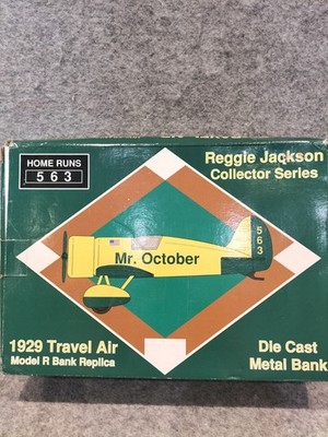 Reggie Jackson Mr Oct 29 Travel Air 1993 Diecast Flugzeug Liberty, NY Yankees