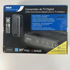 RCA Digital TV Converter Box DTA800B1 W Remote Allows Analog To Digital Signal