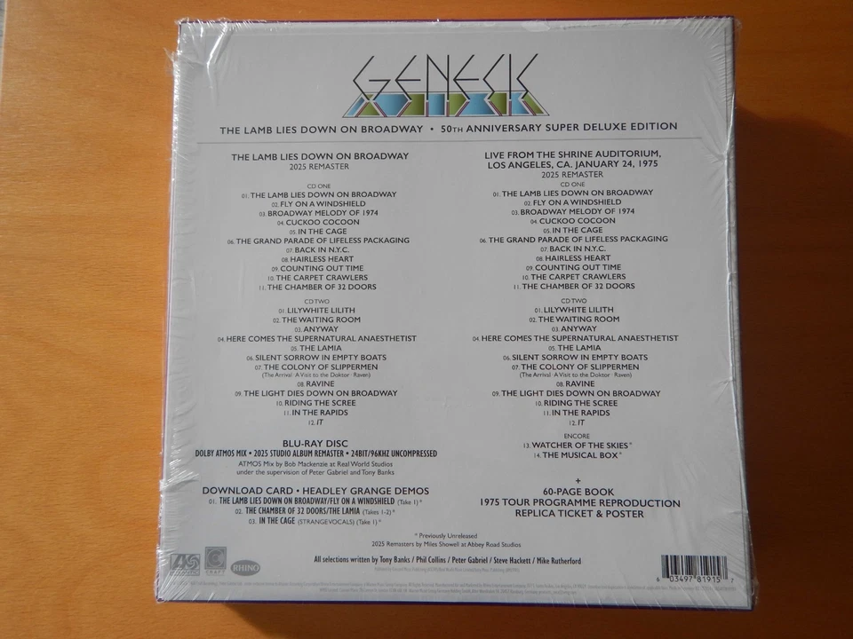 GENESIS - The Lamb Lies Down On Broadway (50th Deluxe Box Set, 4 CDs, 2025)  - Bild 3 von 4