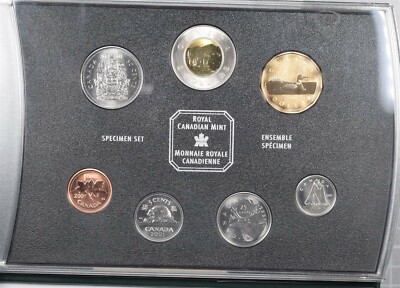 【未使用】美品　カナダ2001年記念硬貨　 Canadian Mint 2001 Royal Canadian Mint Specimen 7 Coin Set | eBay