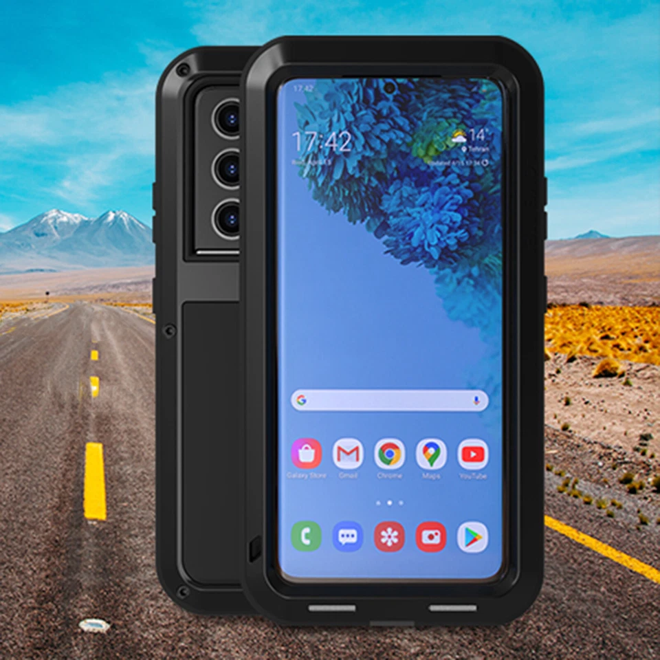 适用于三星 Galaxy S21 Ultra LOVE MEI 重型金属坚固防震保护壳 — 第 2/4 张图片