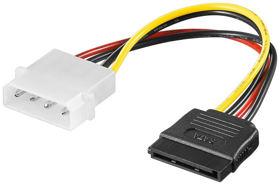 MicroConnect PC Y Power Cable/Adapter  SATA Power 4pin-15pin 0,2m