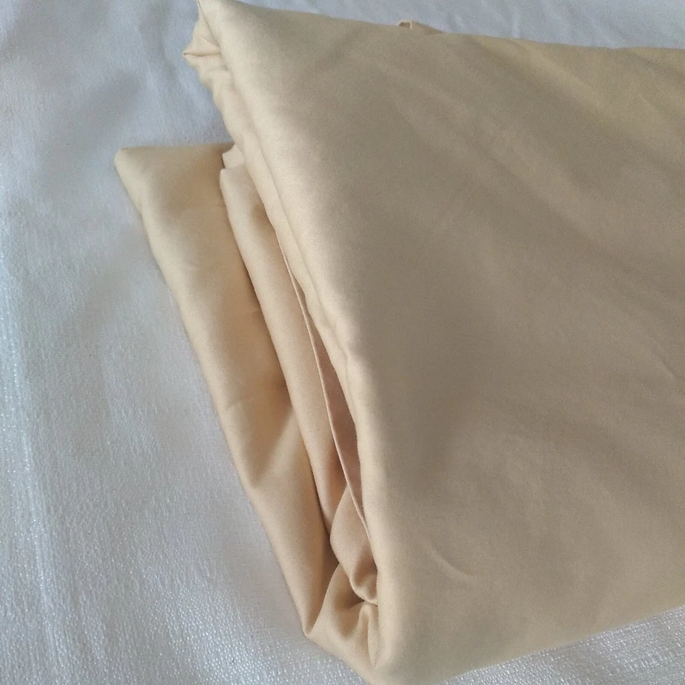 Плоская простыня Wamsutta Twin XL однотонная желтая 100% египетский хлопок - Изображение 2 из 4