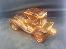 Avon Classic Car  Mens Aftershave Bottle Vintage 1970s Amber Glass No lid Empty
