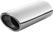 Auspuffblende Endrohr Edelstahl Universal Oval Chrom Für Opel Corsa Astra Vectra