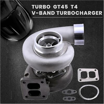 GT45 Turbocharger 1.05 A/R 98 T4 800+HP BOOST 3.5'' V-BAND UNIVERSAL Turbo