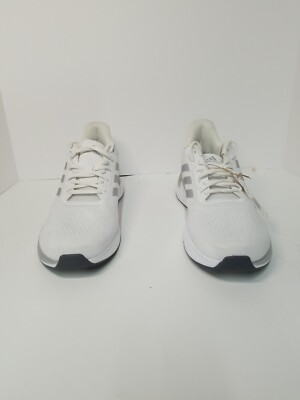 Adidas Mens Shoes Memory Foam Footbed HWA 1Y3001, White/Grey Adidas Mens Shoes Memory Foam Footbed HWA 1Y3001, White/Grey
