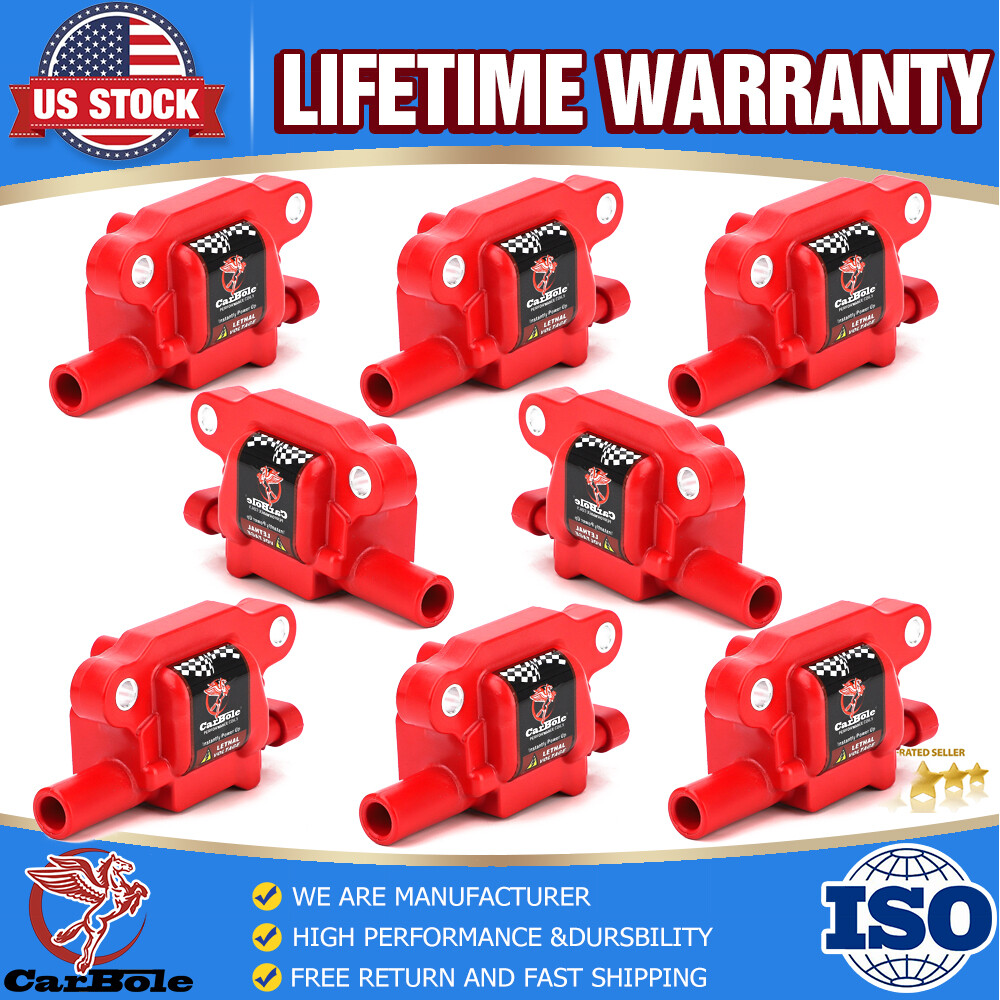 8XUF413 Square Ignition Coil for Chevrolet GMC Cadillac Buick 5.3/6.0/6.2L D510C