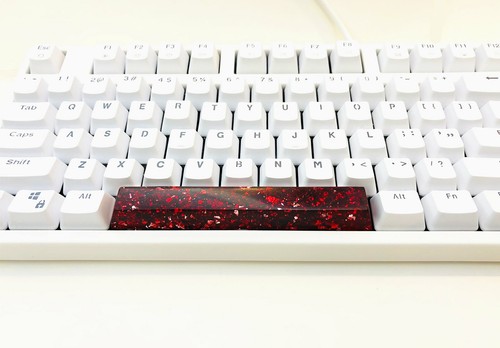 6.25X Resin & Foil Spacebar Keycap Keycaps For Cherry MX Mechanical Keyboard - Afbeelding 6 van 19