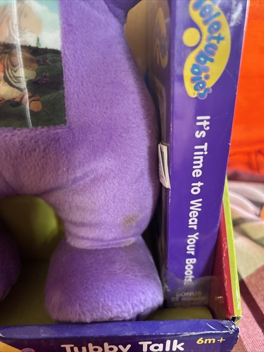 Vintage 2004 Play Along TELETUBBIES Tubby Talk TINKY WINKY w VHS Talks New !!!! - Picture 4 of 15