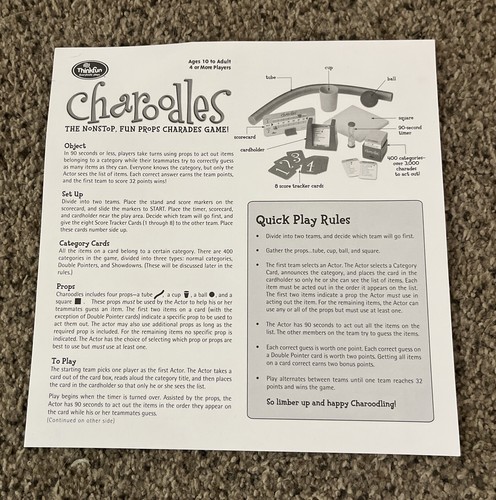 Charoodles Party Game by Thinkfun - 2004 Edition - 100% Complete! - Picture 4 of 5