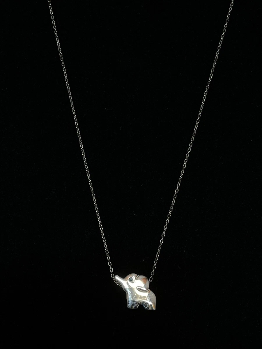 Aquamarine store elephant necklace