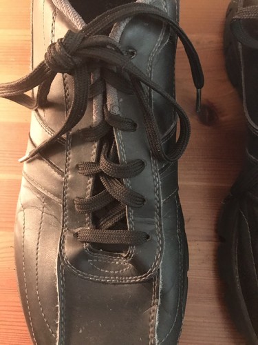 Dexter Size 12 Mens Comfort Shoes Black Gray - Picture 2 of 9