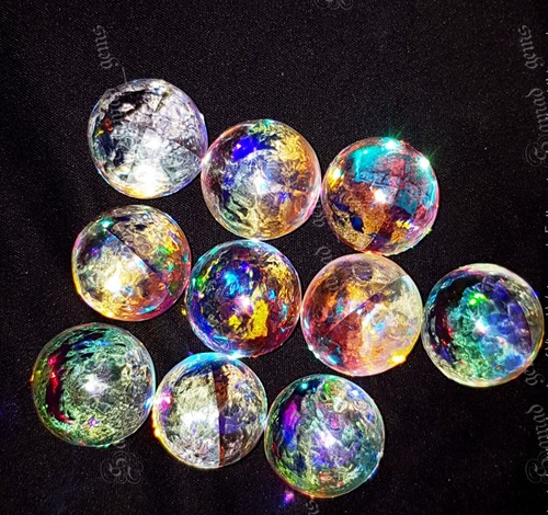 Super Mystic Quatz Balls Gemstone - Mystic Balls Shape Gemstone Multi Colour - Picture 2 of 8