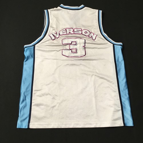 Reebok blue Allen Iverson I3 Basketball Limited Edition Jersey Size large 50 - Picture 8 of 9