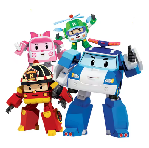 Robocar Toy POLI ROY AMBER HELLY Robot Transformerss Action Figure Car Gifts - Picture 2 of 21