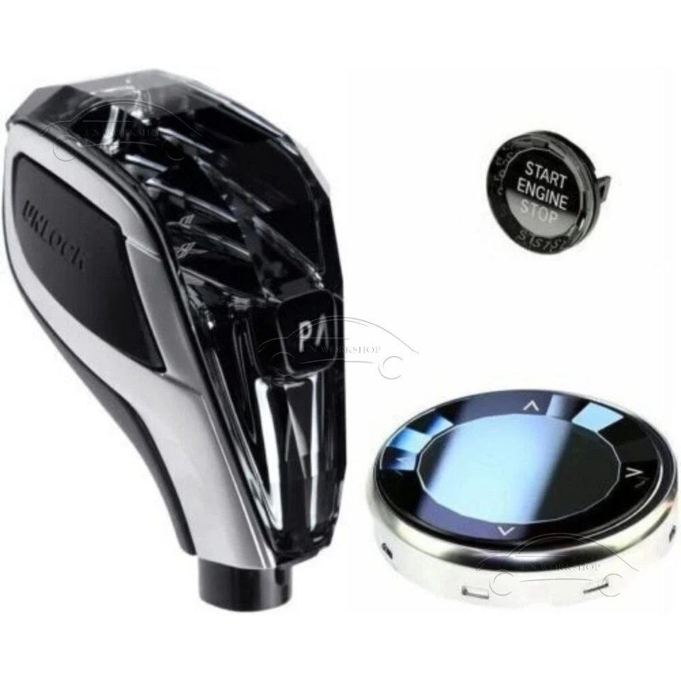 Crystal Gear Shift Knob Replacement For BMW 1 2 3 4 5 6 7 SER 2011-2019 - Imagem 3 de 4