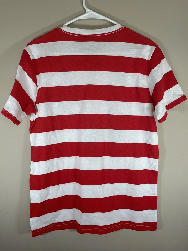 NUEVO CON ETIQUETAS Halloween "Where's Waldo" Adulto Disfraz Camiseta Gafas Binoculares S Pequeño Foto 2 de 3