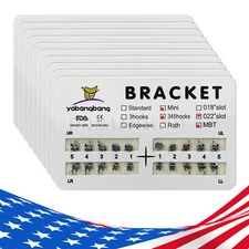 USA Dental Orthodontic Brackets Braces Mini MBT 022 Hooks 3-4-5