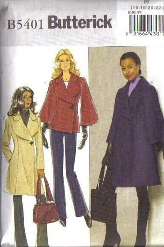 OOP Butterick Coats Jacket Cloak Sewing Pattern Misses and Plus Size You Pick - Picture 37 of 46