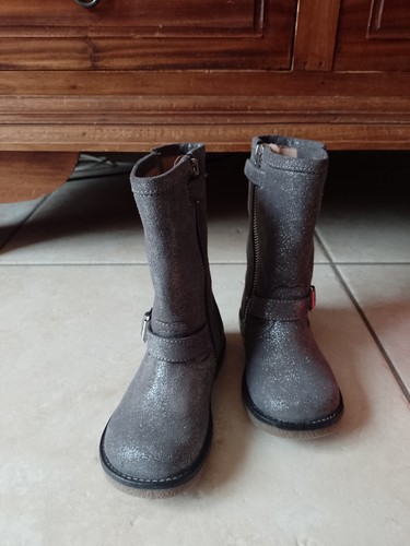 Bottines fille Shoo Pom De Pom D'Api cuir en 26 Boots chaussures neuf étiquette - Picture 2 of 12
