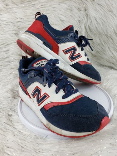 NEW BALANCE Kids Sneakers GR997HVN Youth Size US 5 EUR 37.5 Red White Blue - Picture 2 of 6