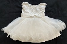 Baby Sequin Flower Girl Wedding Party Dress Baptism Bow Princess Gown 6 Months