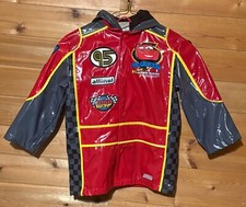 Disney Store Lightning McQueen CARS Hooded Rain Coat Jacket Size 2/3 XS