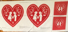 Love Heart Fabric Panel